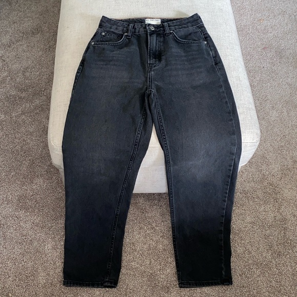 Free People Faded Black “Pacifica” High Rise Slim Straight Jeans - Picture 3 of 9